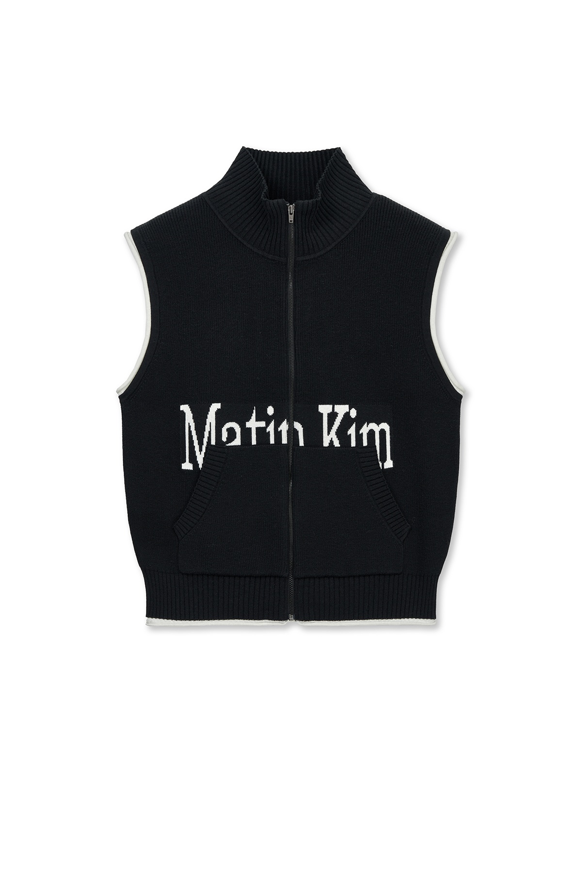 MATIN SPELL POINT KNIT ZIP UP VEST