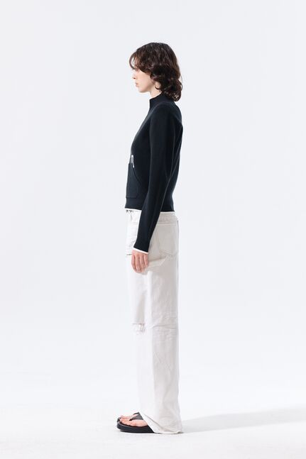 MATIN KIM SPELL POINT KNIT ZIP UP