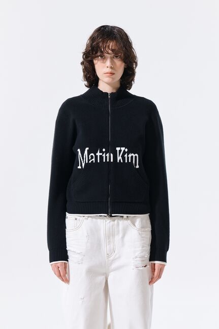 MATIN KIM SPELL POINT KNIT ZIP UP