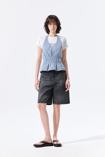 CARPENTER BERMUDA DENIM PANTS