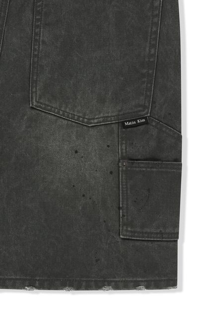 CARPENTER BERMUDA DENIM PANTS