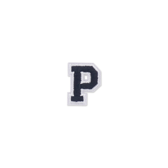 HS PATCH ALPHABET P BLACK P30