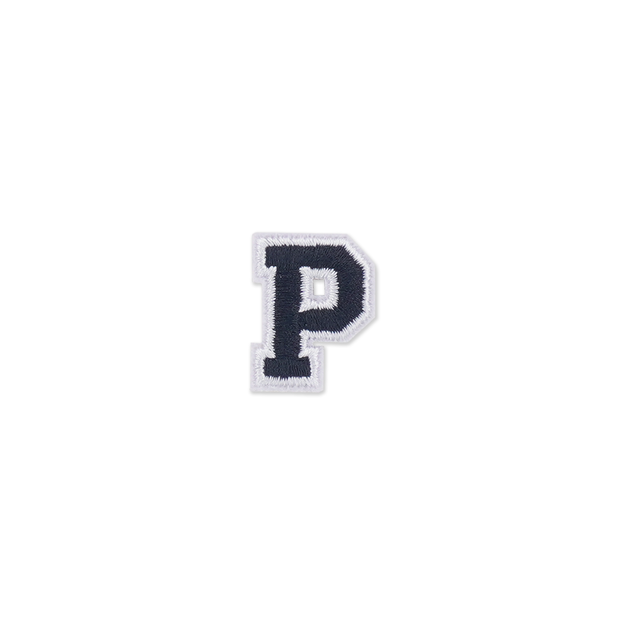 HS PATCH ALPHABET P BLACK P30