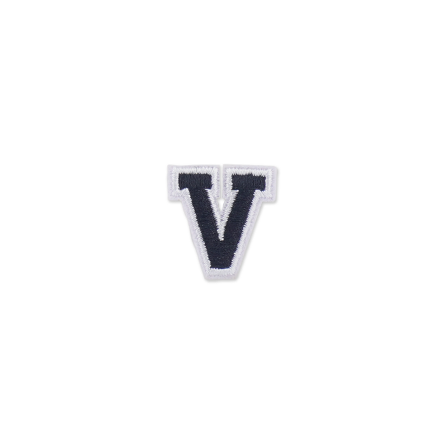 HS PATCH ALPHABET V BLACK P30