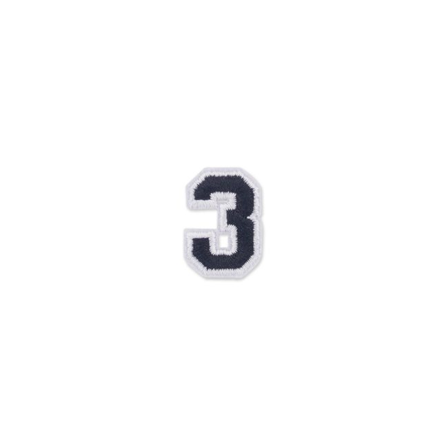HS PATCH NUMBER 3 BLACK P30