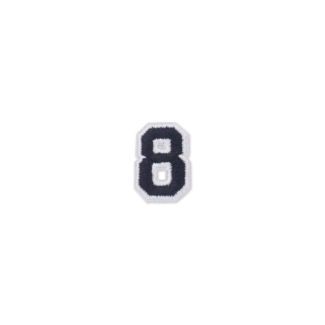 HS PATCH NUMBER 8 BLACK P30