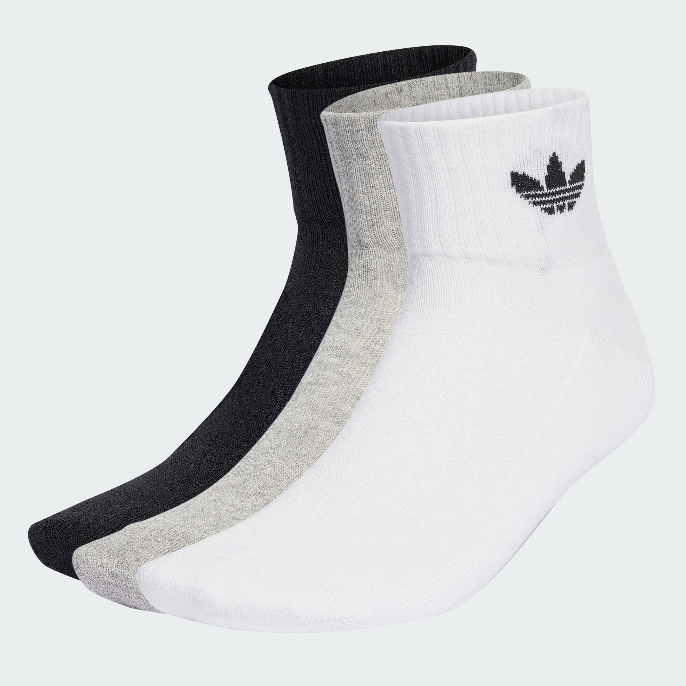 1/4 SOCKS 3P WHITE/MGREYH/BLACK