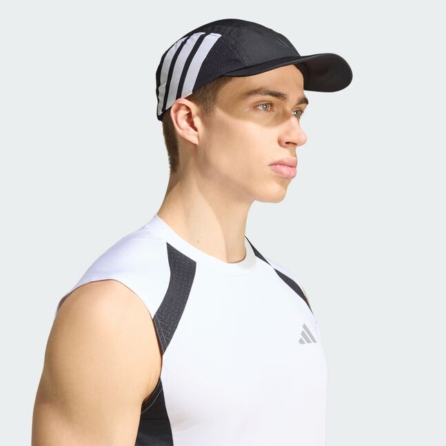 DEF 5PNL CAP BLACK/BLACK/WHITE