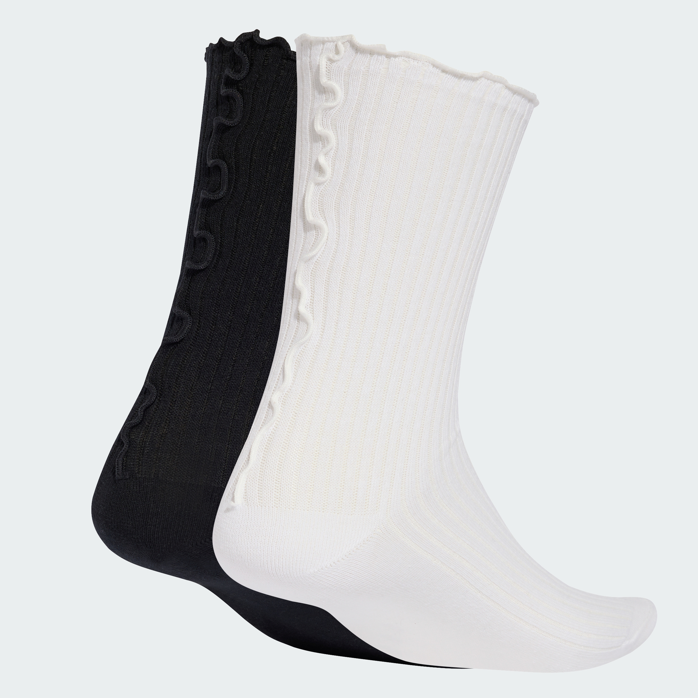 RUFFLE CR S 2P BLACK/WHITE