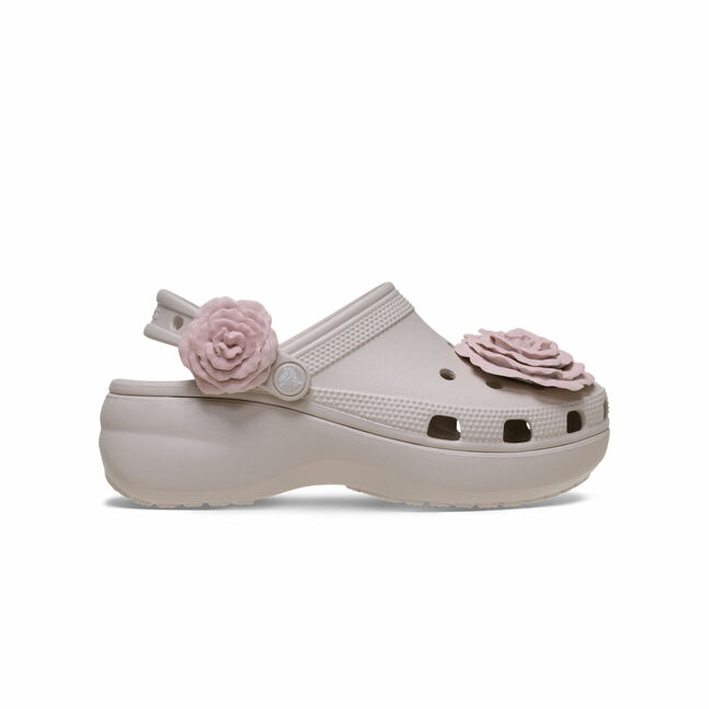 Cls Platfrom Dipped Roses Clog CCr
