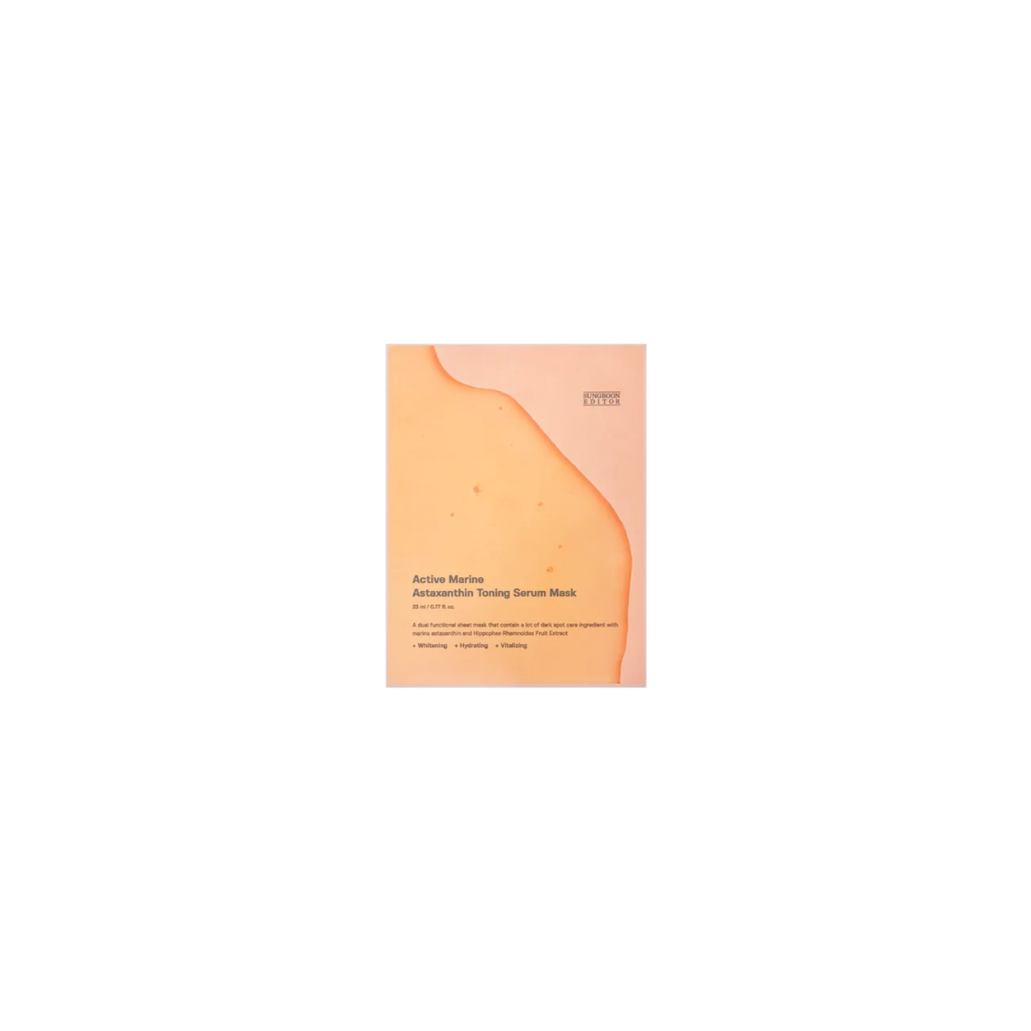 SUNGBOON Active Marine Astaxanthin Toning Serum Mask 23ml