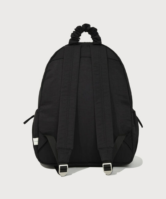 WOMEN CLOVER HEART SHIRRING NYLON BACKPACK