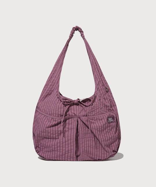 WOMEN SHIRRING EGG ECO BAG