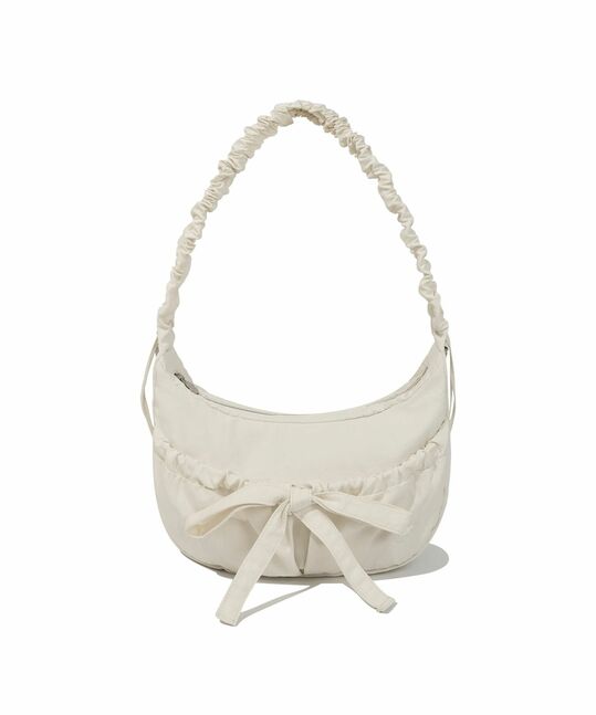 WOMEN CLOVER HEART MEDIUM NYLON HOBO BAG