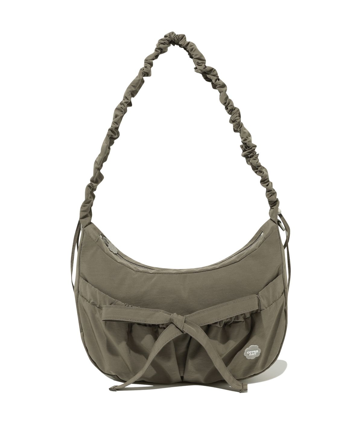 WOMEN CLOVER HEART MEDIUM NYLON HOBO BAG