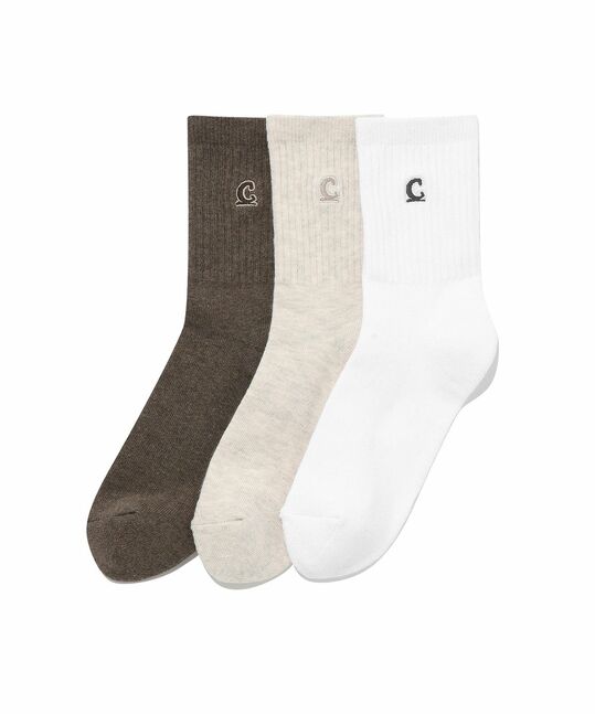 SYMBOL LOGO MELANGE SOCKS 3-PACK