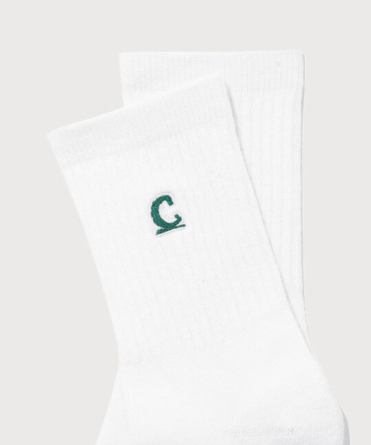 SYMBOL LOGO WHITE SOCKS 3-PACK
