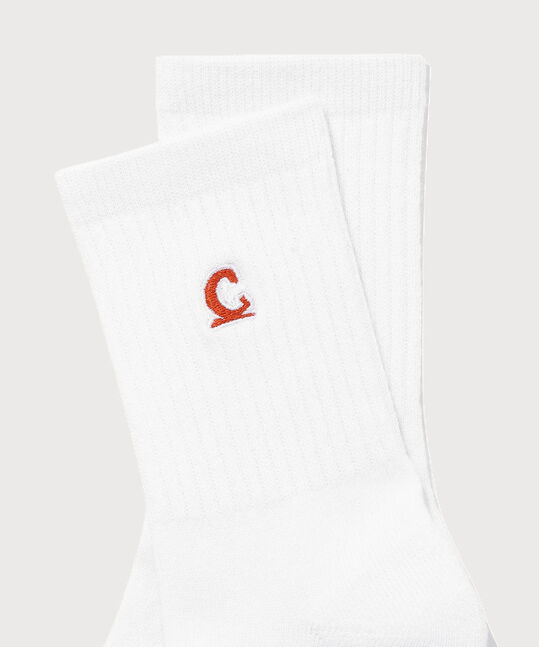 SYMBOL LOGO WHITE SOCKS 3-PACK