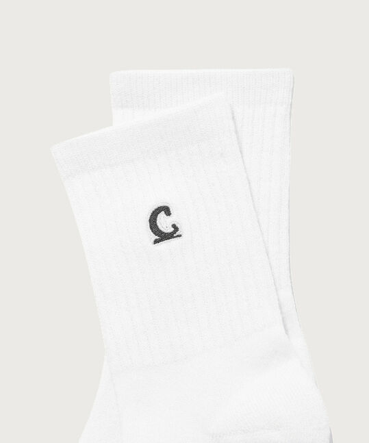 SYMBOL LOGO WHITE SOCKS 3-PACK