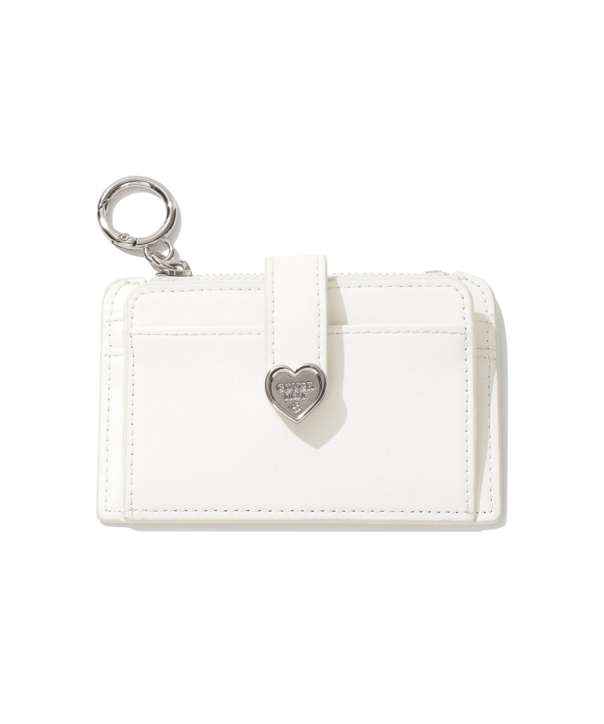 WOMEN CLOVER HEART TOP-ZIP WALLET