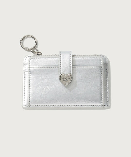 WOMEN CLOVER HEART TOP-ZIP WALLET