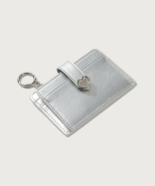 WOMEN CLOVER HEART TOP-ZIP WALLET