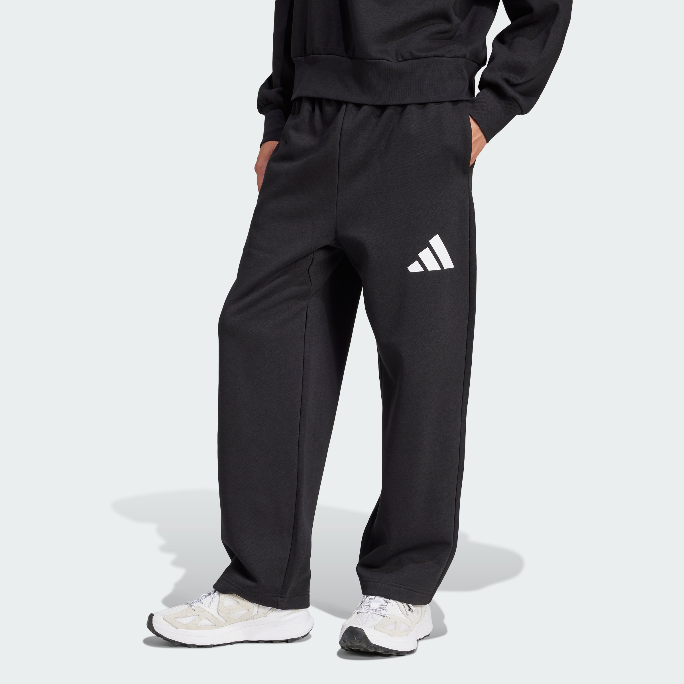M WIDE PANT FL BLACK/WHITE