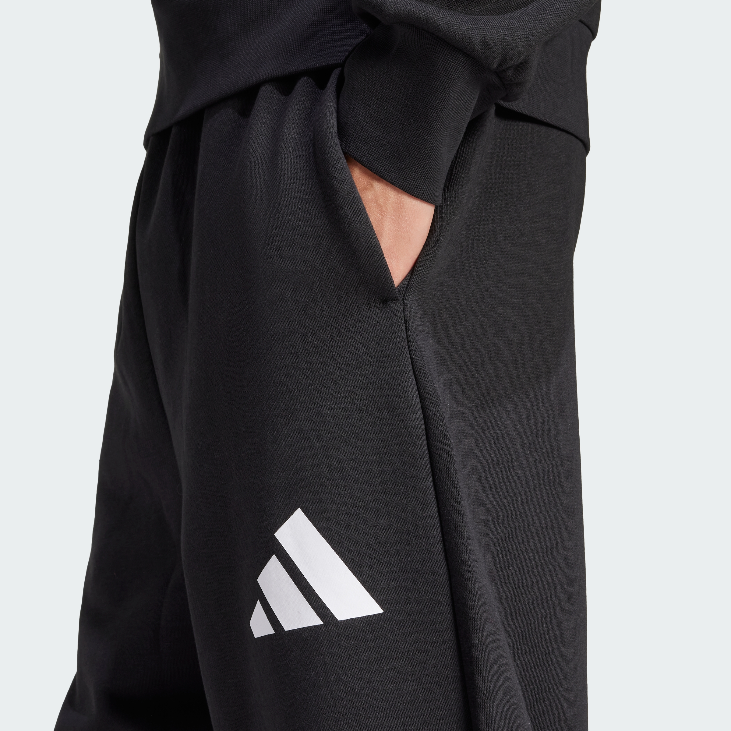 M WIDE PANT FL BLACK/WHITE