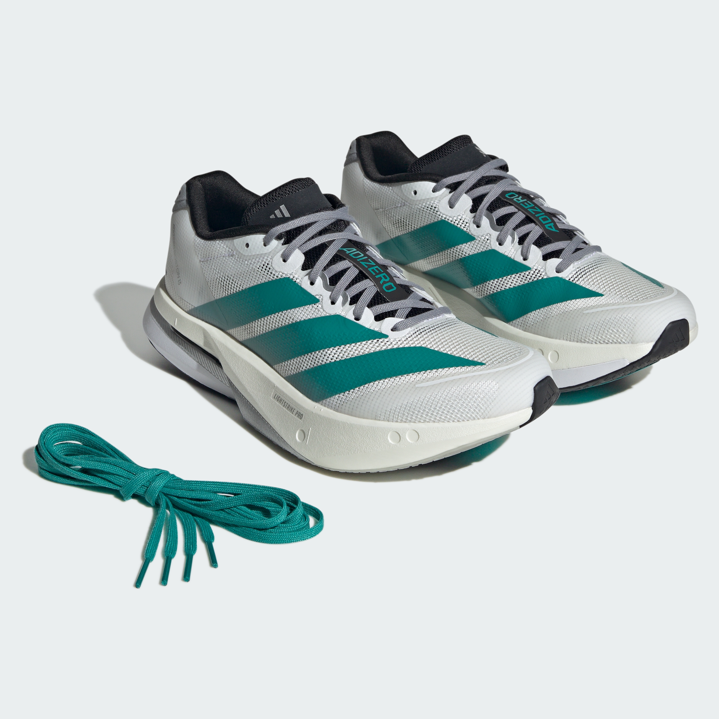 ADIZERO BOSTON 13 W FTWWHT/PURTEA/GREY