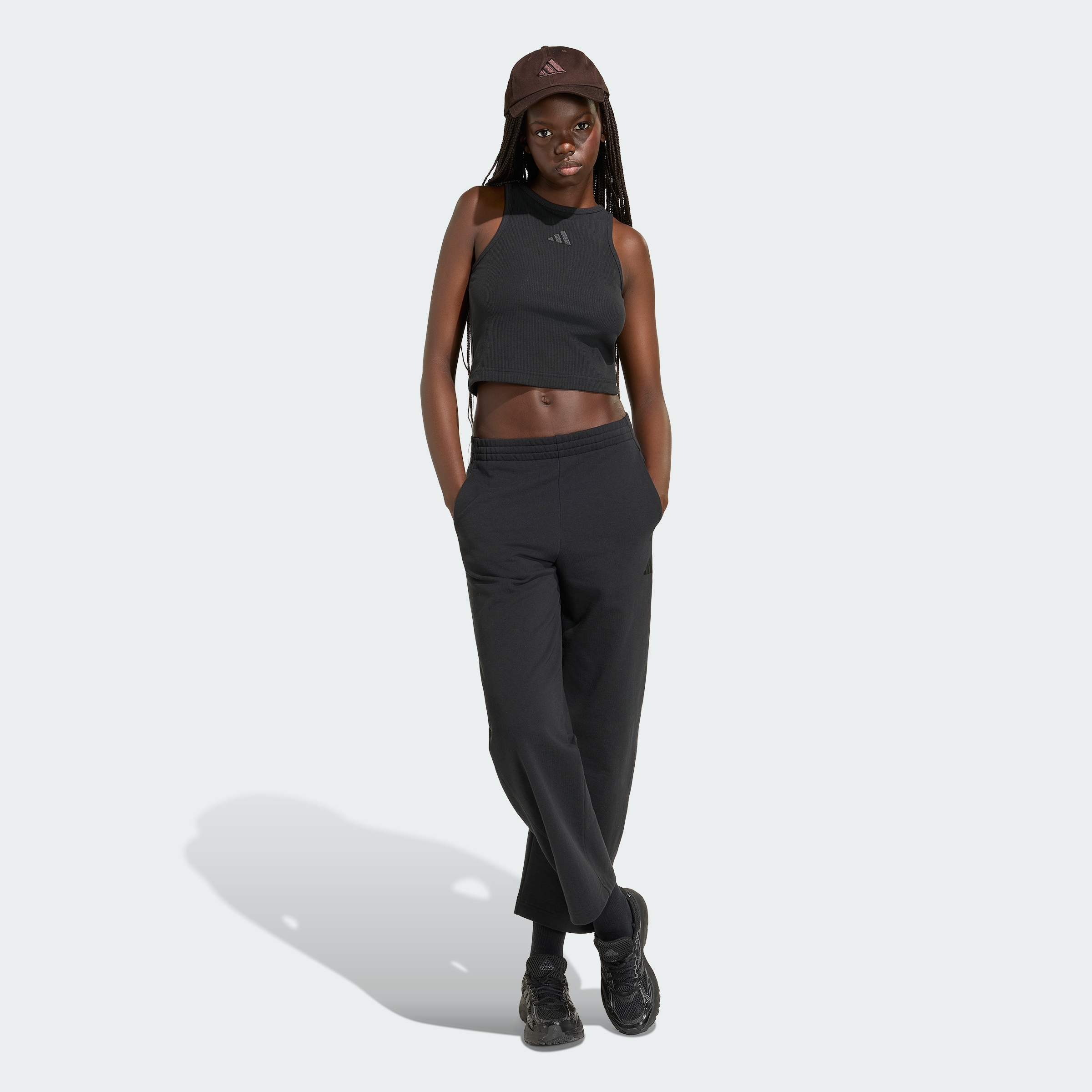 W AK SL RIB TNK BLACK