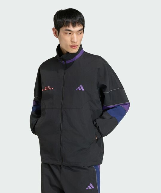 BL WOVEN JKT BLACK/VIOLET