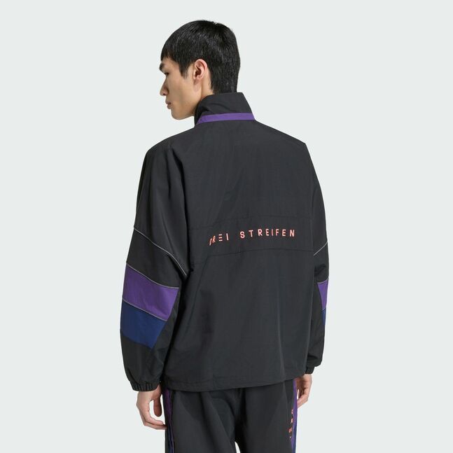 BL WOVEN JKT BLACK/VIOLET
