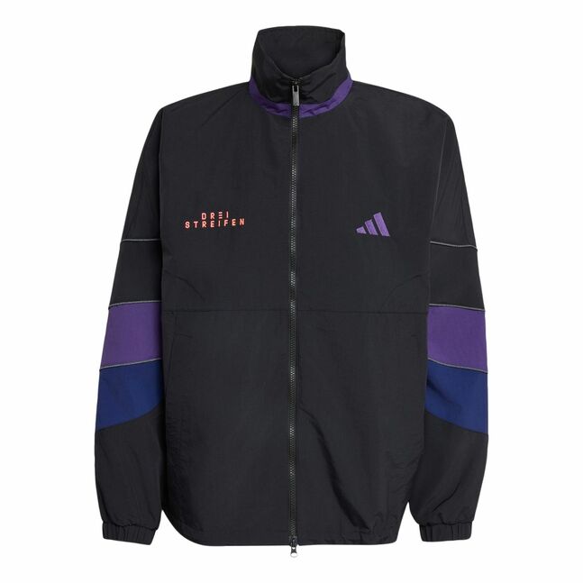 BL WOVEN JKT BLACK/VIOLET