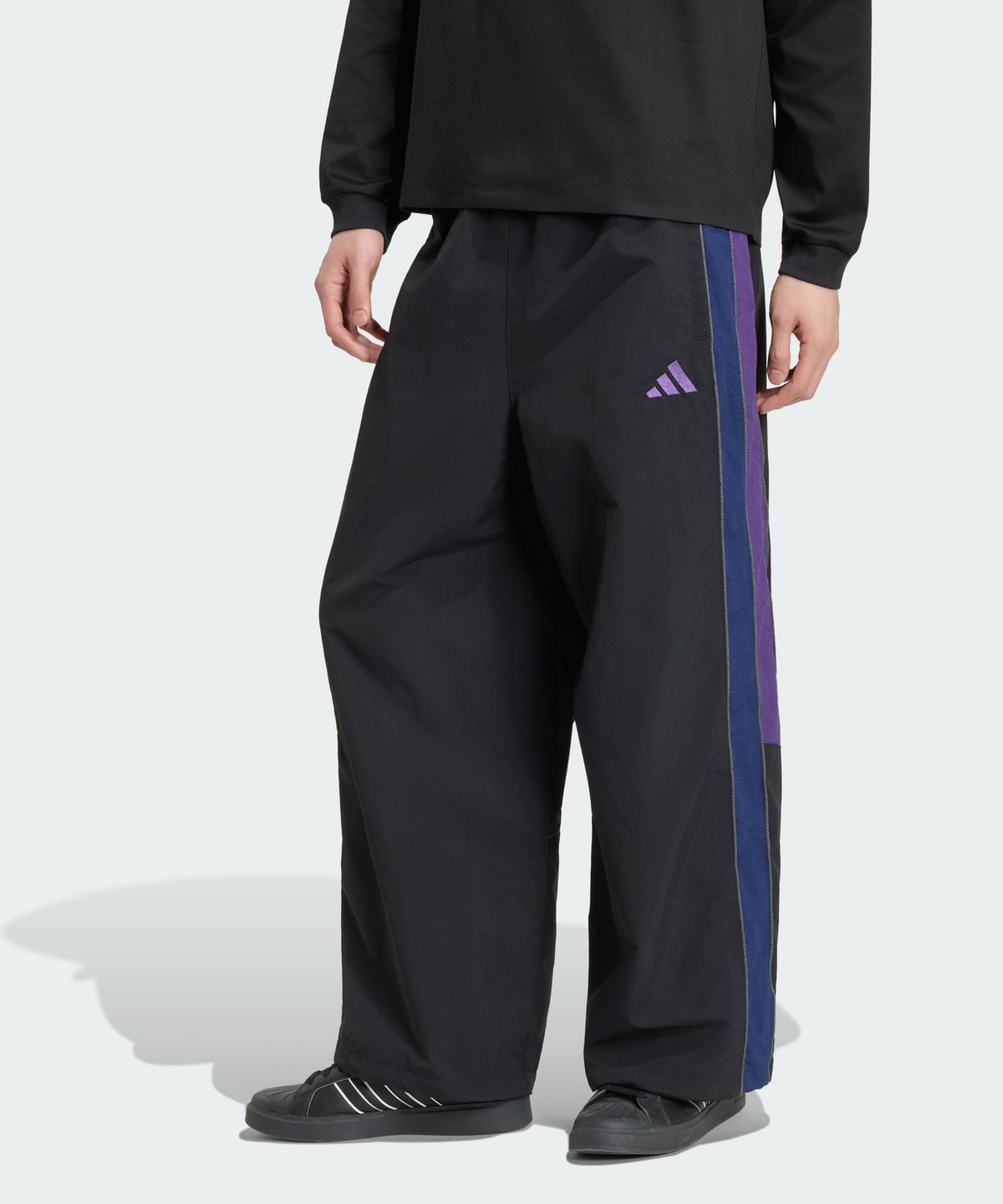 BL WOVEN PNT BLACK/VIOLET