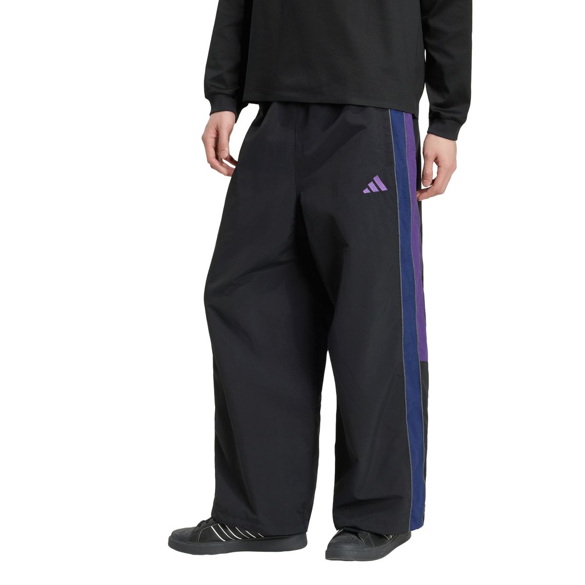 BL WOVEN PNT BLACK/VIOLET