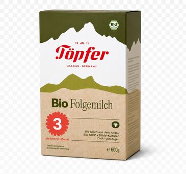 Topfer сүү органик N3 600гр №1 үхэр