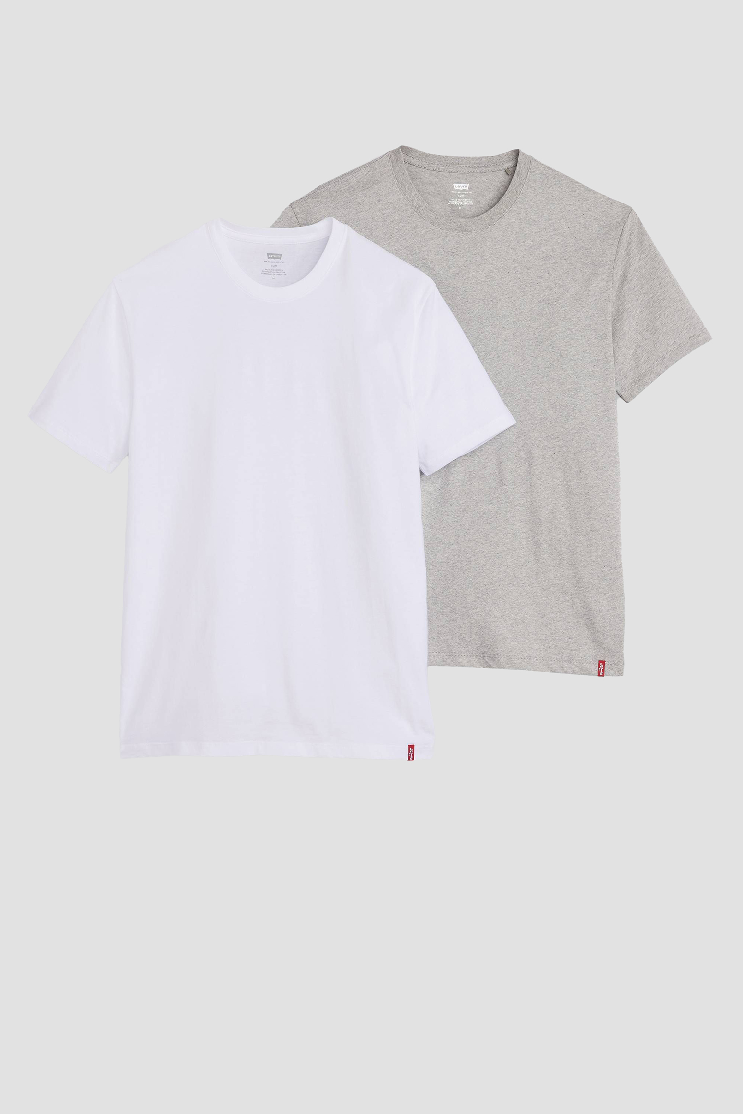 SLIM 2PK CREWNECK 1 2 PACK SLIM CREW WH