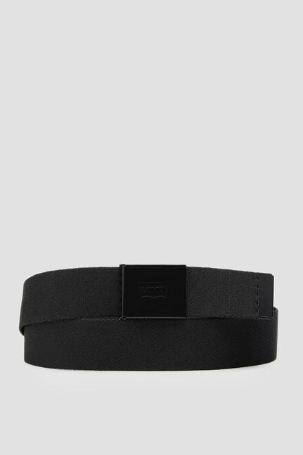 TONAL BATWING WEB BELT CAVIAR