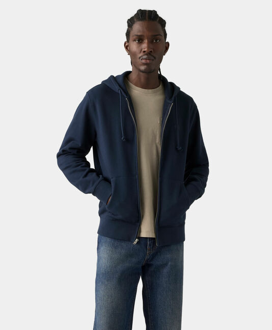 THE ORIGINAL HM ZIP UP NAVY BLAZER