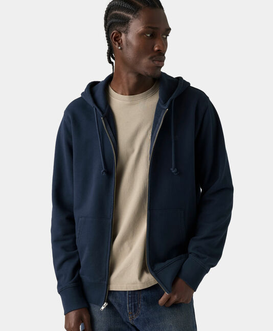 THE ORIGINAL HM ZIP UP NAVY BLAZER