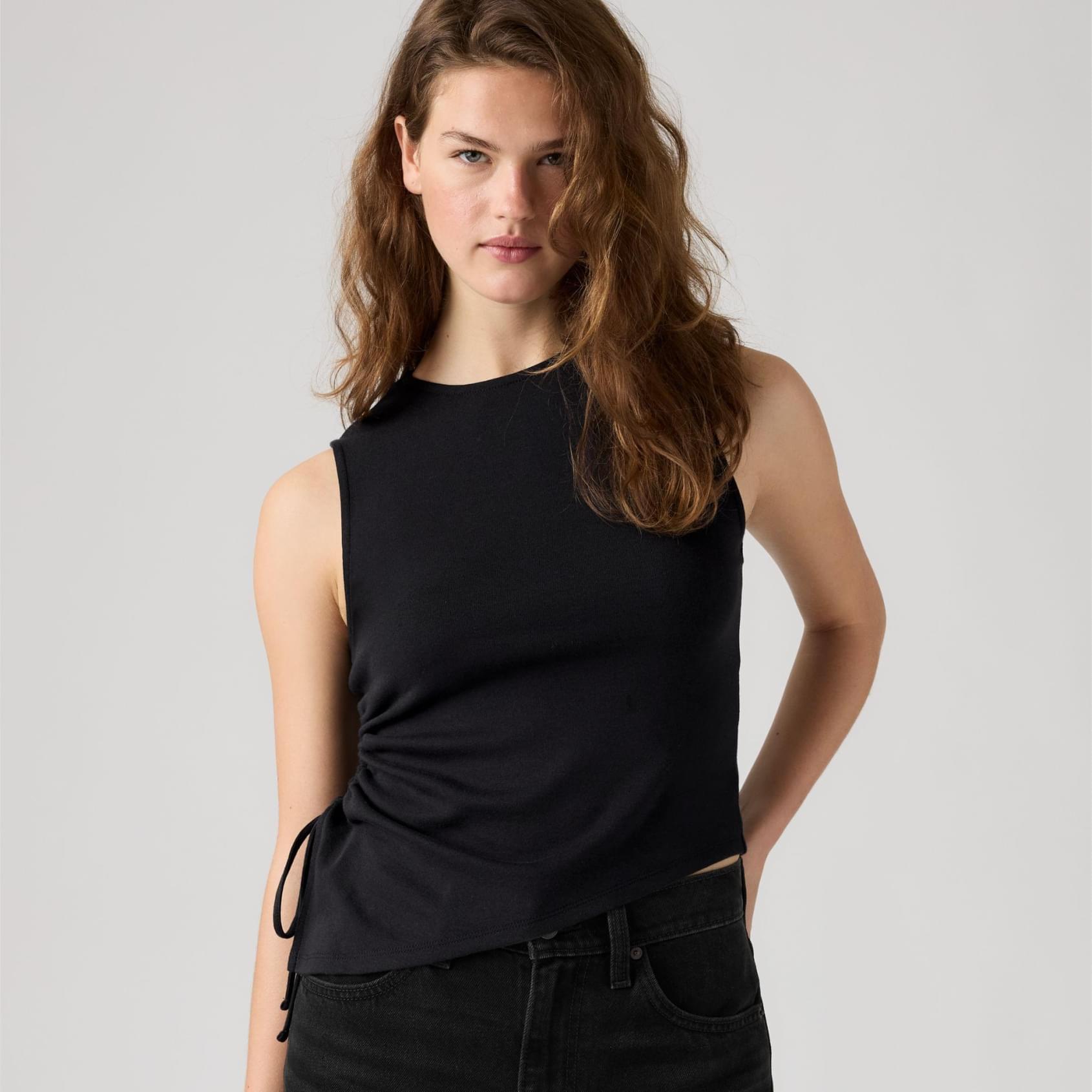 ALILA ASYMMETRICAL SL TOP ANTHRACITE NI