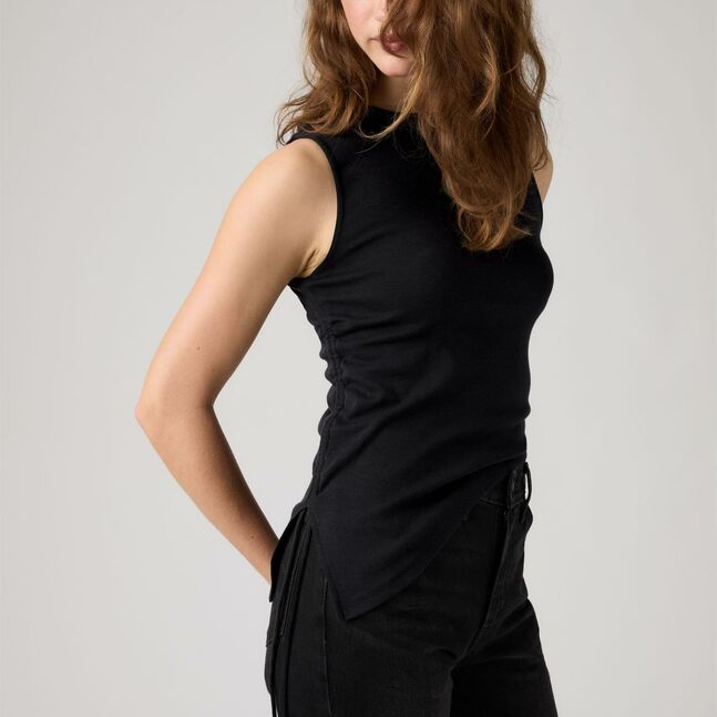 ALILA ASYMMETRICAL SL TOP ANTHRACITE NI