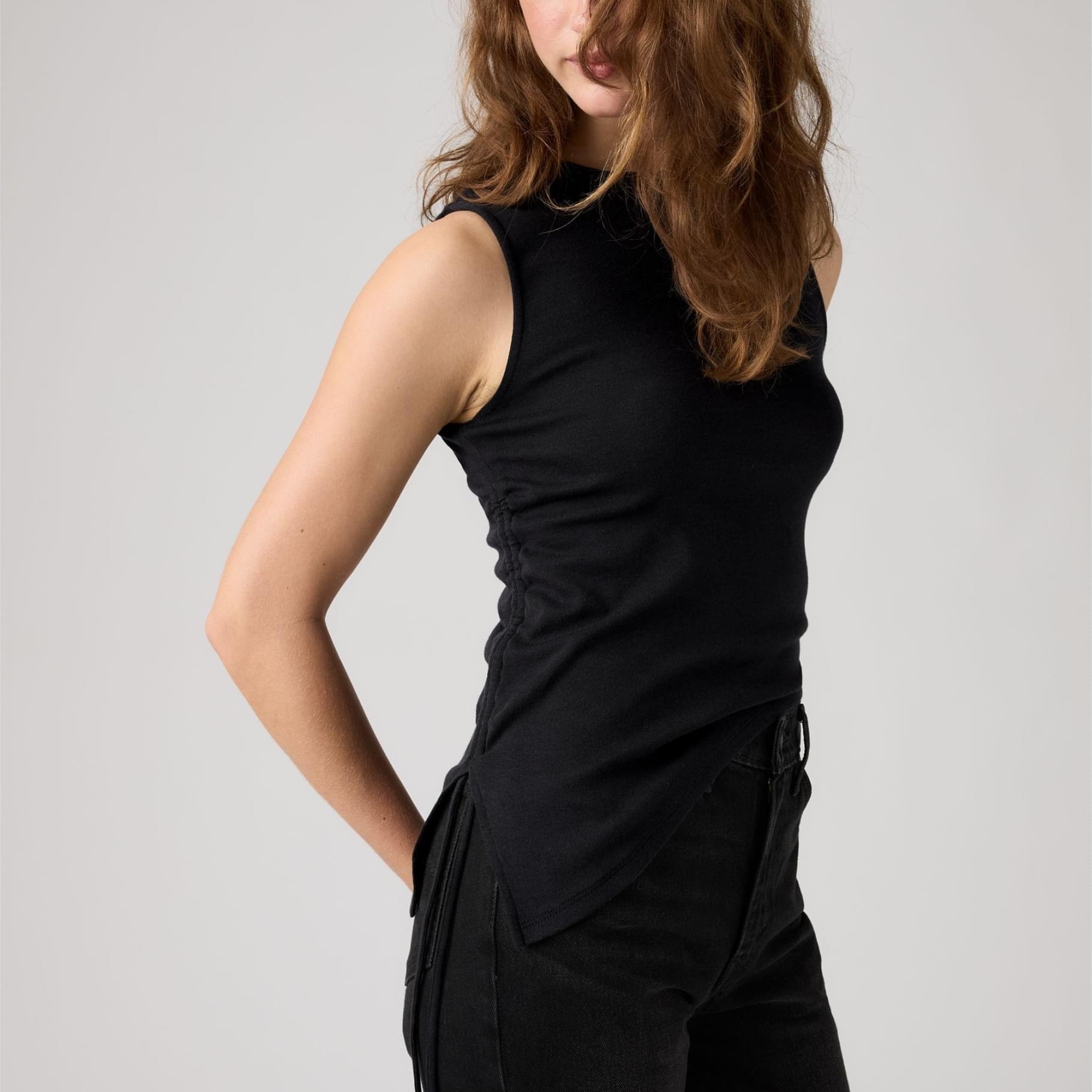 ALILA ASYMMETRICAL SL TOP ANTHRACITE NI