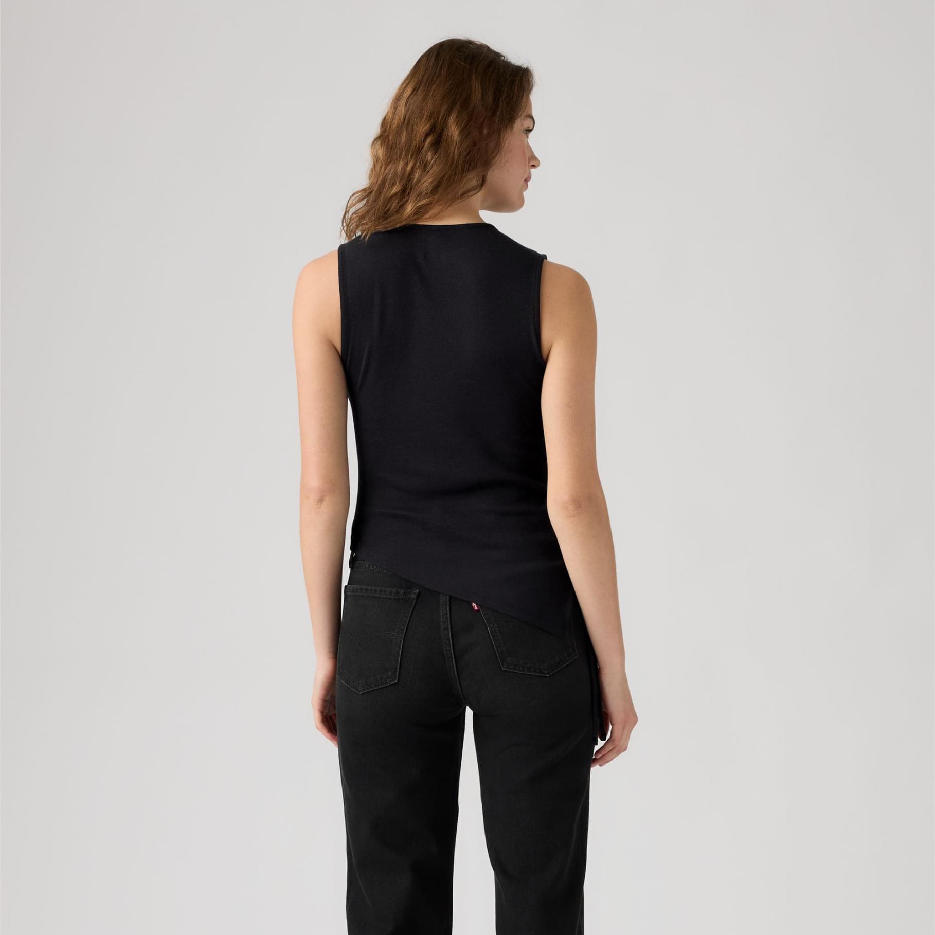 ALILA ASYMMETRICAL SL TOP ANTHRACITE NI