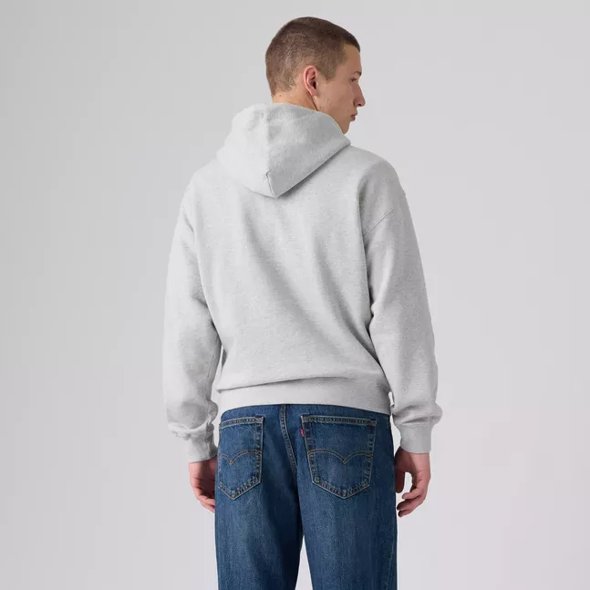AUTHENTIC PO HOODIE LIGHT GRAY HTR BROS