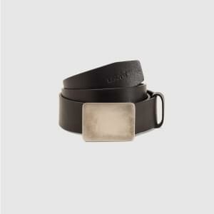 RYDER PLAQUE BUCKLE BELT CAVIAR