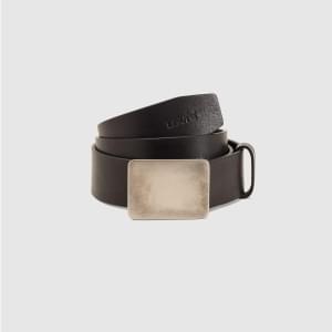 RYDER PLAQUE BUCKLE BELT CAVIAR