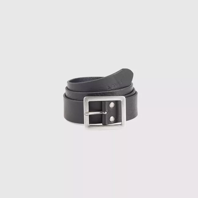 MASON CENTERBAR BELT CAVIAR