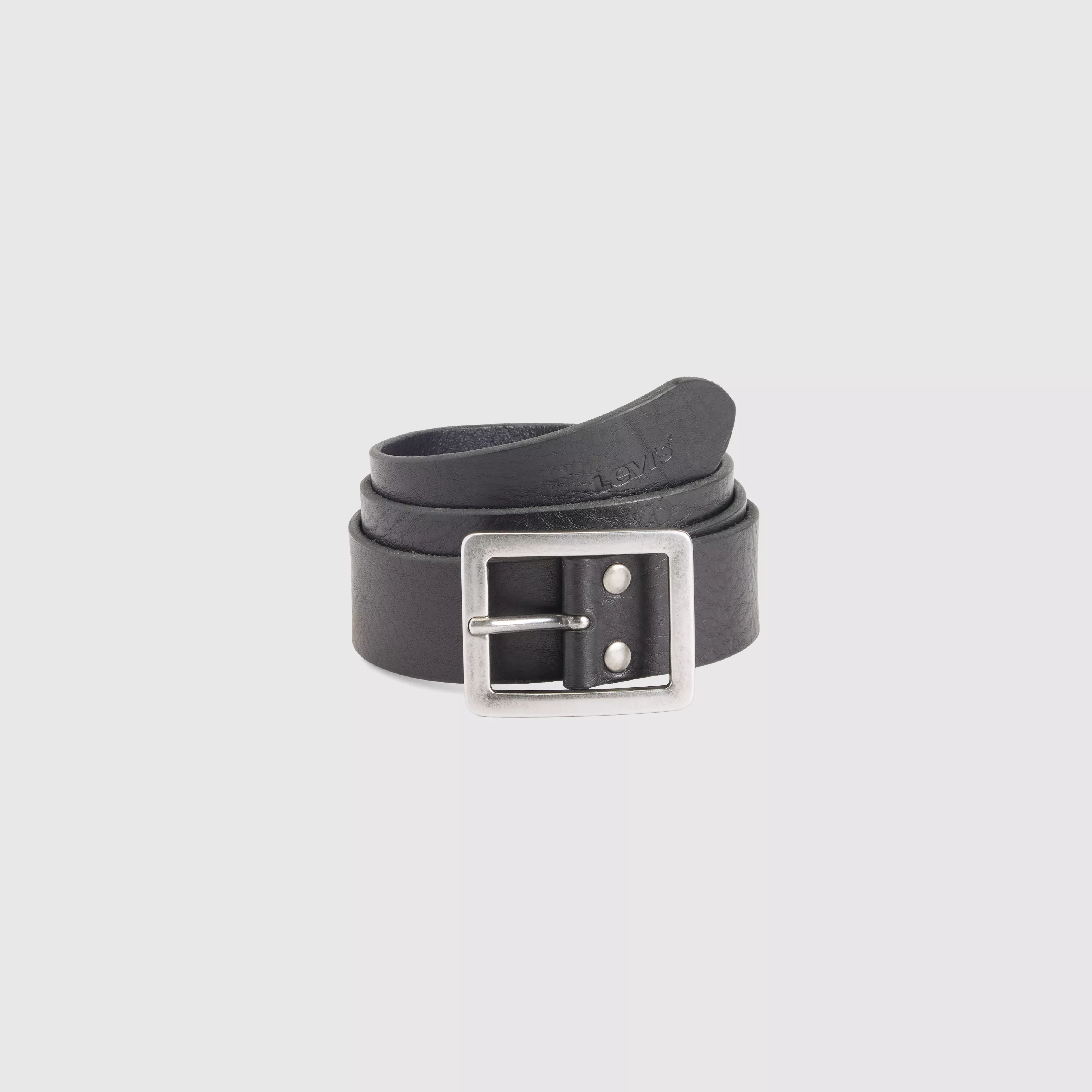 MASON CENTERBAR BELT CAVIAR