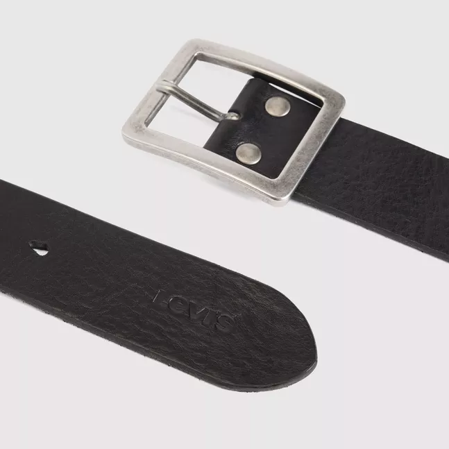 MASON CENTERBAR BELT CAVIAR